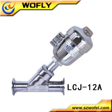 stainless steel pneumatic angle seat valve